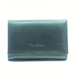 Гаманець жіночий шкіряний сталевий Tony Bellucci 863-1040 темно-зелений