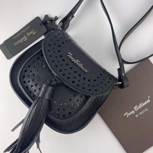 Сумка жіноча шкіряна Tony Bellucci 0167-281 чорна