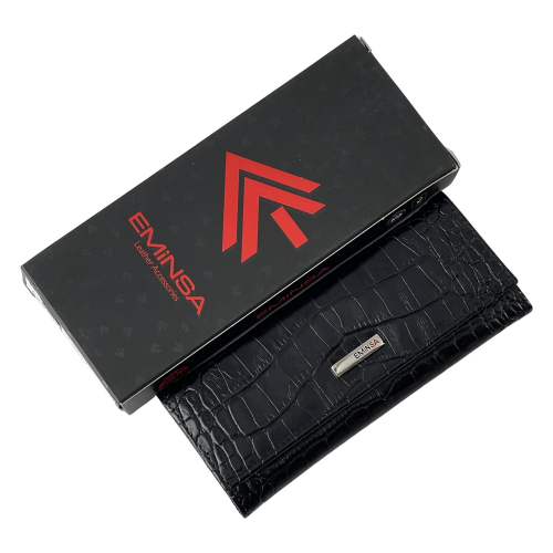 Ключниця шкіряна Eminsa 1503 4-1 чорна