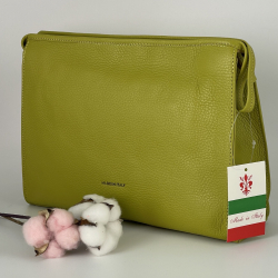 Косметичка жіноча шкіряна Genuine Leather 6521 гірчична