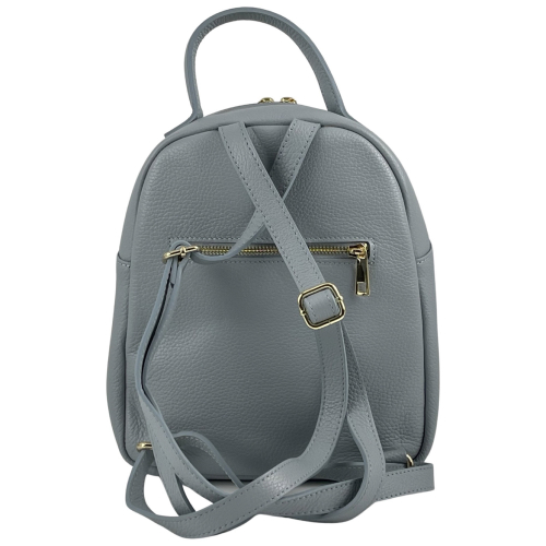 Рюкзак женский кожаный Genuine Leather 955261 светло-голубой