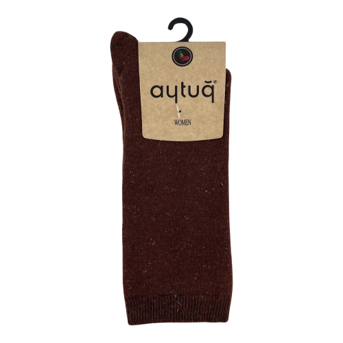 Шкарпетки жіночі Aytug 44055 Cotton високі коричневі Size 36-40