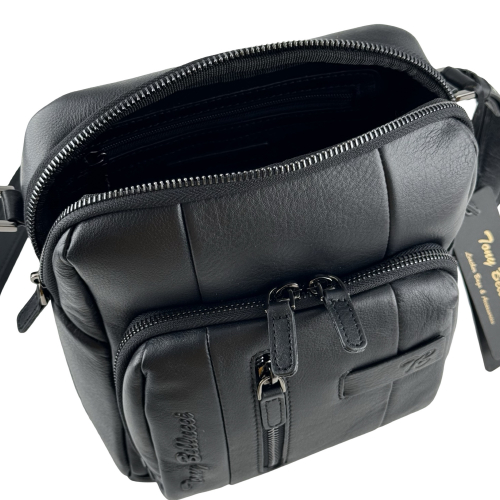 Сумка чоловіча шкіряна Tony Bellucci T5173-1 чорна