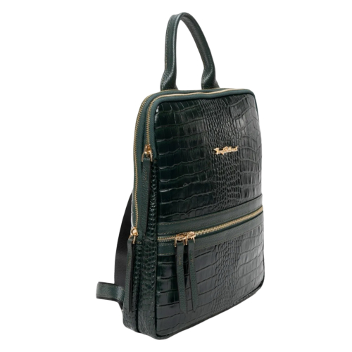 Жіночий рюкзак шкіряний Tony Bellucci 0900-360 темно-зелений