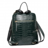 Жіночий рюкзак шкіряний Tony Bellucci 0900-360 темно-зелений