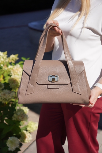 Сумка женская кожаная Karya 2488-51 бежевая