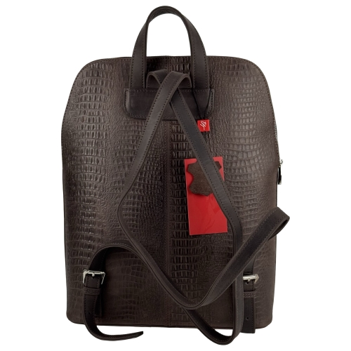 Рюкзак женский кожаный Vito Torelli 1104 7012 темно-коричневый (кожа Crazy Horse)