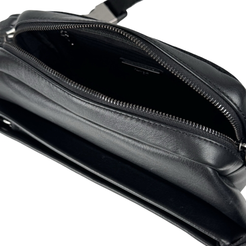 Сумка крос боді чоловіча шкіряна Karya 0252-554 чорна