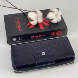 Гаманець жіночий шкіряний Eminsa 2149 15-19 синій