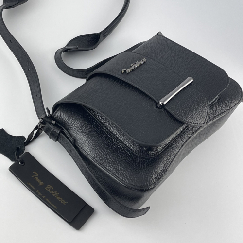 Сумка жіноча шкіряна Tony Bellucci 0517-281 чорна