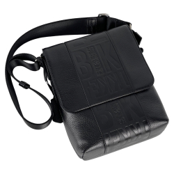 Сумка чоловіча шкіряна Eminsa 6115 37-1 чорна