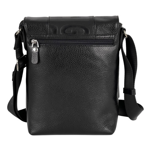 Сумка чоловіча шкіряна Eminsa 6115 37-1 чорна