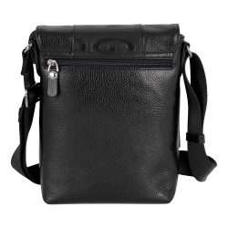 Сумка чоловіча шкіряна Eminsa 6115 37-1 чорна