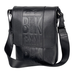 Сумка чоловіча шкіряна Eminsa 6115 37-1 чорна