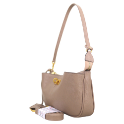 Сумка жіноча шкіряна Karya 2565-50 бежева