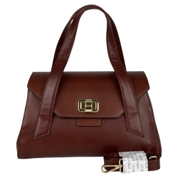 Сумка женская кожаная Karya 2488-615 коричневая