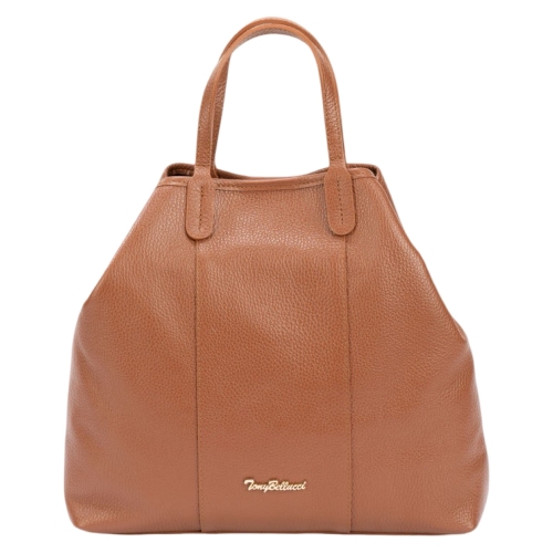 Сумка-тоут женская кожаная Tony Bellucci 0-1006-285 светло-коричневая