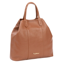 Сумка-тоут женская кожаная Tony Bellucci 0-1006-285 светло-коричневая