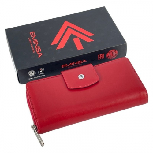Кошелек женский кожаный Eminsa 2149 19-5 красный