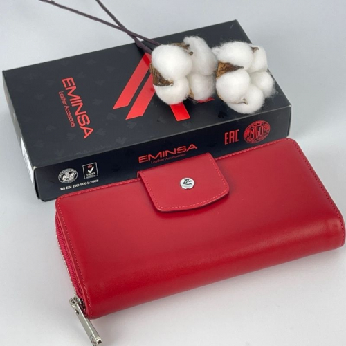 Кошелек женский кожаный Eminsa 2149 19-5 красный