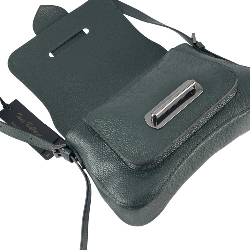 Сумка женская кожаная Tony Bellucci 0517-1005 темно-зеленая