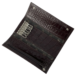 Ключниця шкіряна Eminsa 1503 4-3 темно-коричнева