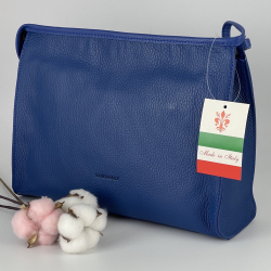 Косметичка жіноча шкіряна Genuine Leather 6521 синя