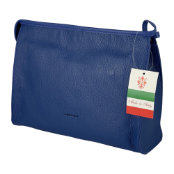 Косметичка жіноча шкіряна Genuine Leather 6521 синя