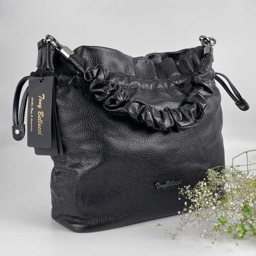 Сумка женская кожаная Tony Bellucci 0657-281 черная