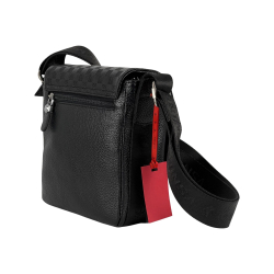 Сумка чоловіча шкіряна Eminsa 6052 37-1 чорна