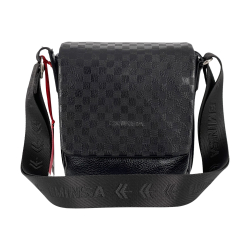 Сумка чоловіча шкіряна Eminsa 6052 37-1 чорна