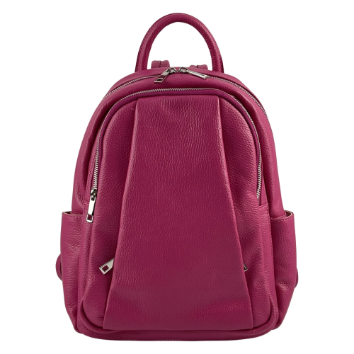 Рюкзак жіночий шкіряний Genuine Leather 543311 фуксія