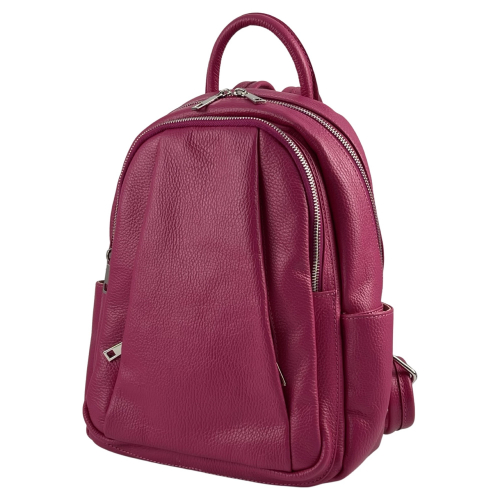 Рюкзак жіночий шкіряний Genuine Leather 543311 фуксія