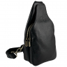 Сумка чоловіча шкіряна через плече Vittorio Safino VS 095 чорна Флотар