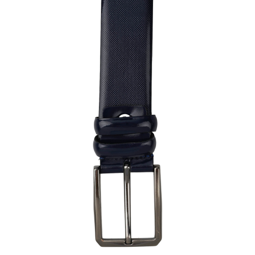 Ремень мужской кожаный Bond Non BB030-12 темно-синий 130 см