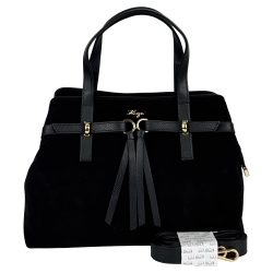 Сумка жіноча замшева Karya 2484-6 чорна