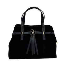 Сумка жіноча замшева Karya 2484-6 чорна