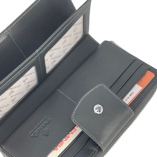 Гаманець жіночий шкіряний Eminsa 2149 19-11 сірий