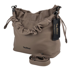 Сумка жіноча шкіряна Tony Bellucci 0657-213 світло-коричнева