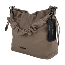 Сумка жіноча шкіряна Tony Bellucci 0657-213 світло-коричнева