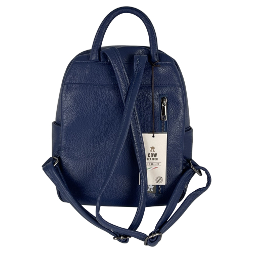 Рюкзак жіночий шкіряний Genuine Leather 05434 D24​ синій