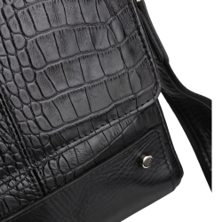 Сумка чоловіча через плече шкіряна Bond Non 1088-356 чорна