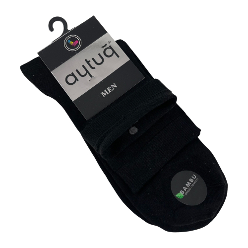 Шкарпетки чоловічі Aytug Bambu 14114 чорні Size 41-45