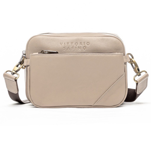 Сумка жіноча шкіряна Vittorio Safino VS 125 бежева