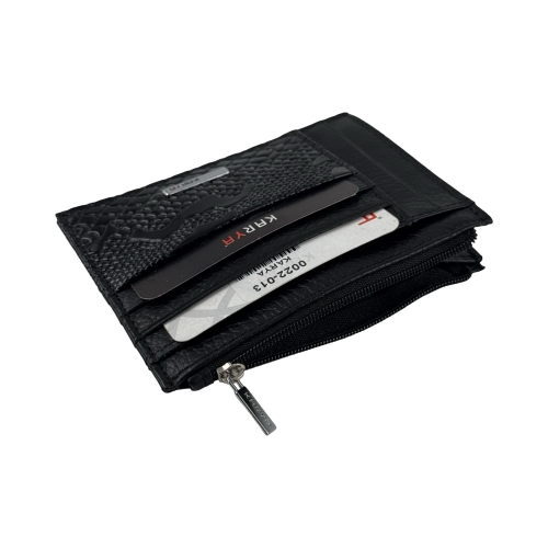 Кошелек картхолдер кожаный Karya 0022-013 черный