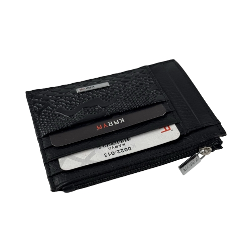 Кошелек картхолдер кожаный Karya 0022-013 черный