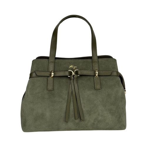 Сумка жіноча замшева Karya 2484-9 оливкова