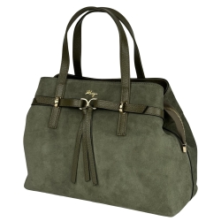 Сумка жіноча замшева Karya 2484-9 оливкова