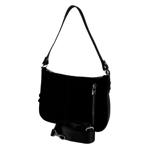 Сумка женская кожаная с замшевой вставкой Vito Torelli 1068 6003/1000 черная