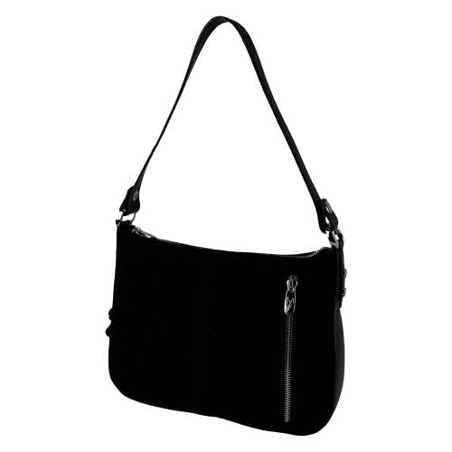 Сумка женская кожаная с замшевой вставкой Vito Torelli 1068 6003/1000 черная